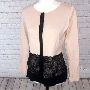 The Limited | Lace trim cardigan